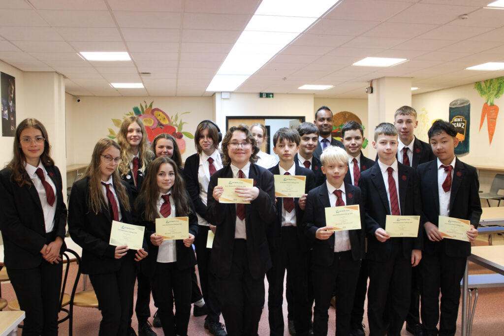 Tiverton High School Junior Maths Challenge students